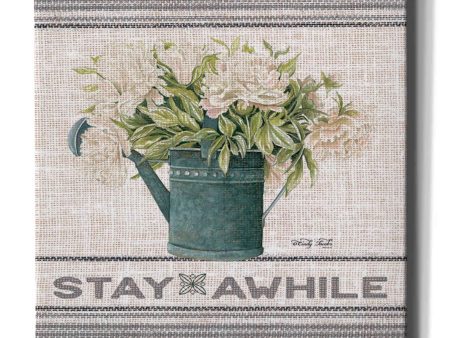 Galvanized Peonies Stay Awhile  by Cindy Jacobs, Canvas Wall Art Online Sale