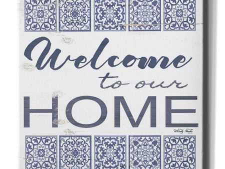 Welcome to Our Home Tile  by Cindy Jacobs, Canvas Wall Art Online Sale