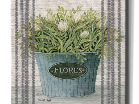 Galvanized Flores  by Cindy Jacobs, Canvas Wall Art For Discount