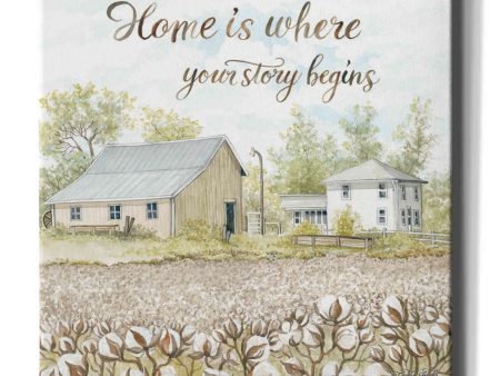 Home Is Where Your Story Begins  by Cindy Jacobs, Canvas Wall Art Online Hot Sale