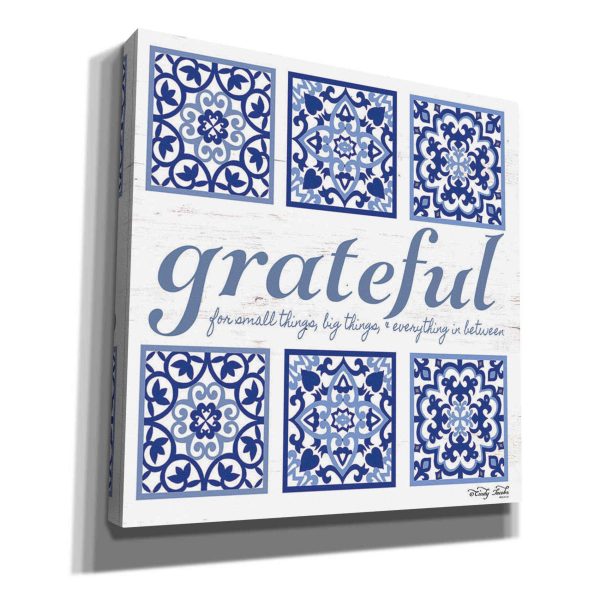 Grateful Tile  by Cindy Jacobs, Canvas Wall Art Online Sale