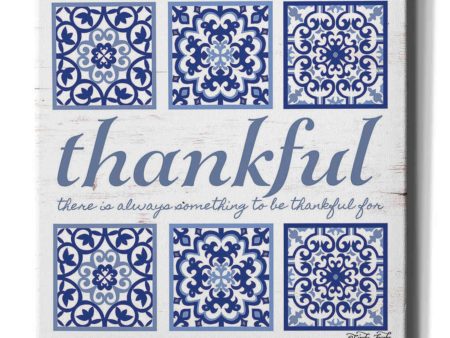 Thankful Tile  by Cindy Jacobs, Canvas Wall Art Fashion