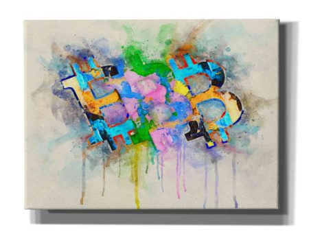 Bitcoin Abstract  by Surma and Guillen, Canvas Wall Art Sale