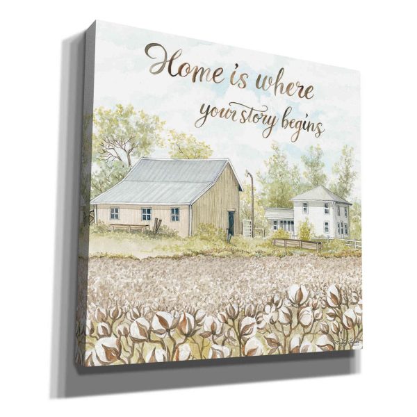 Home Is Where Your Story Begins  by Cindy Jacobs, Canvas Wall Art Online Hot Sale