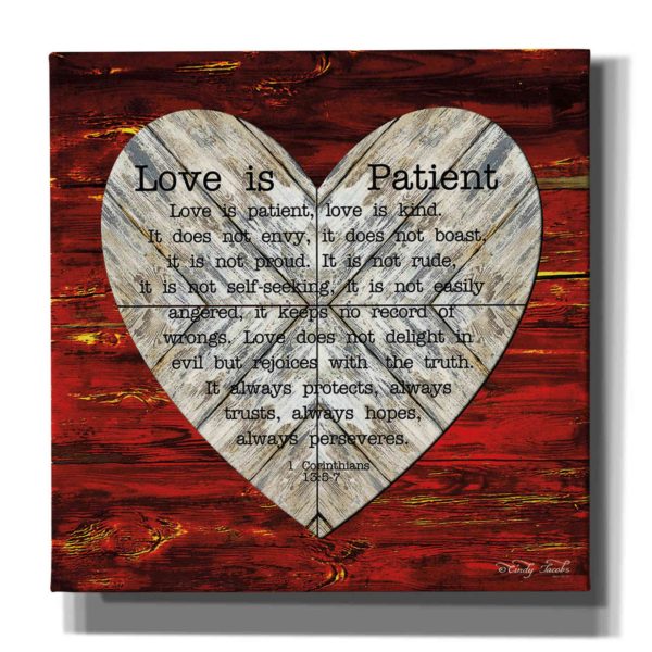 Love is Patient  by Cindy Jacobs, Canvas Wall Art Online now