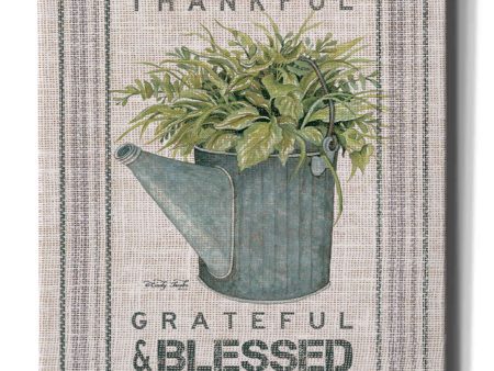 Galvanized Watering Can Blessed  by Cindy Jacobs, Canvas Wall Art Cheap