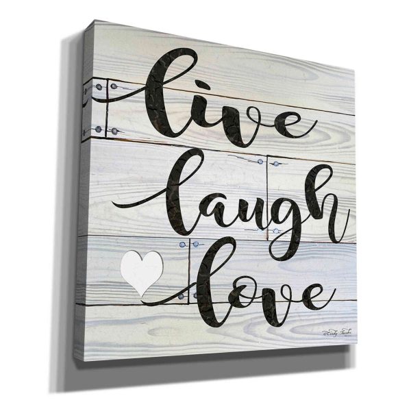 Live, Laugh, Love  by Cindy Jacobs, Canvas Wall Art For Sale