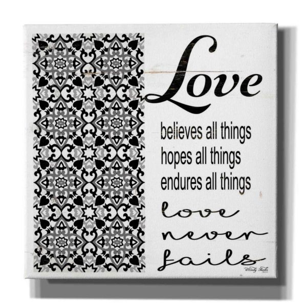 Love Believes, Hopes, Endures  by Cindy Jacobs, Canvas Wall Art Cheap