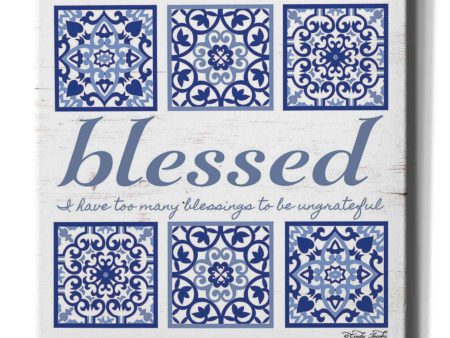 Blessed Tile  by Cindy Jacobs, Canvas Wall Art Discount