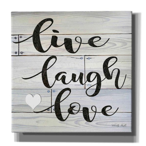 Live, Laugh, Love  by Cindy Jacobs, Canvas Wall Art For Sale