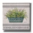 Galvanized Farmhouse God Bless  by Cindy Jacobs, Canvas Wall Art For Cheap