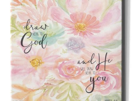 Draw Near to God and He Will Draw Near to You  by Cindy Jacobs, Canvas Wall Art Cheap