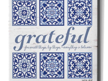 Grateful Tile  by Cindy Jacobs, Canvas Wall Art Online Sale