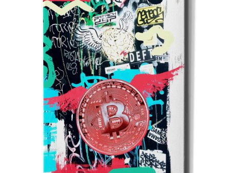 Bitcoin Street Art 2  by Irena Orlov, Canvas Wall Art Online Hot Sale