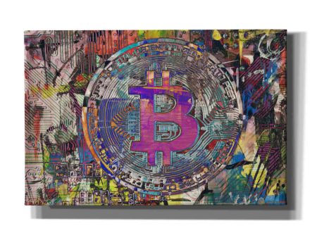 Bitcoin Coin 1  by Irena Orlov, Canvas Wall Art For Cheap