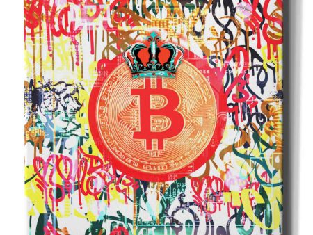 Bitcoin Graffiti Art 5  by Irena Orlov, Canvas Wall Art Cheap