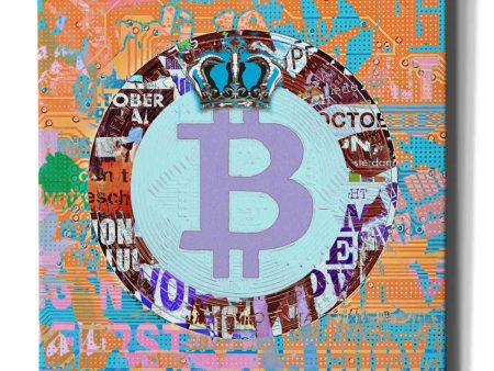 Bitcoin Cryptocurrency 2-1  by Irena Orlov, Canvas Wall Art Online now