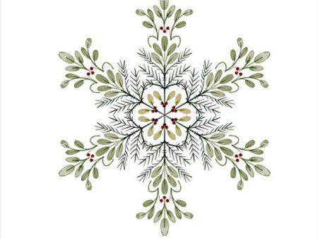 FEN1123 - Evergreen Snowflake III - 12x12 Online now