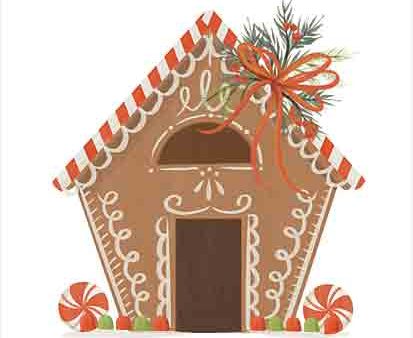 FEN1144 - Gingerbread House II - 12x16 Hot on Sale