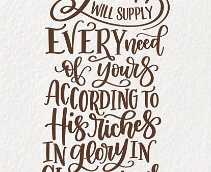 DUST1157 - My God Will Supply - 12x16 Online Hot Sale