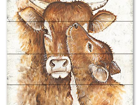 MARY574PAL - Mama & Baby Calf - 12x12 Online