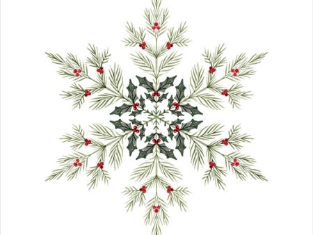 FEN1122 - Evergreen Snowflake II - 12x12 Online Hot Sale