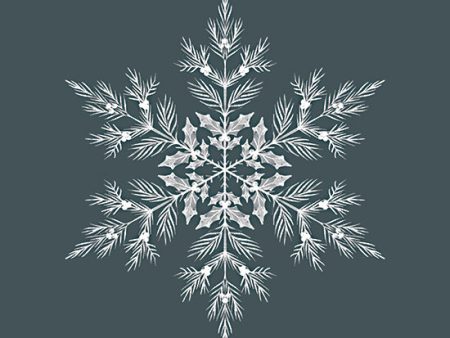 FEN1126 - Blue Christmas Snowflake II - 12x12 For Sale