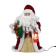 12  LED Fiber Optic Multicolor Santa Christmas Tree Topper, 0.79 lb, by Holiday Time Discount