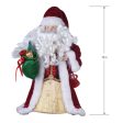 12  LED Fiber Optic Multicolor Santa Christmas Tree Topper, 0.79 lb, by Holiday Time Discount