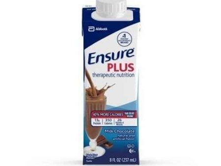 Ensure Plus Therapeutic Nutritional Shake, Chocolate, 8 oz Carton Online Sale