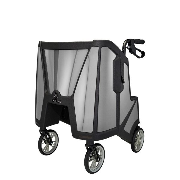 Motivo Tour Rolling Walker with Seat, Backrest, Storage - Upright Rollator, 300 lbs Cheap