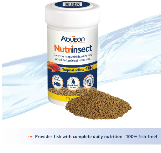 Aqueon Nutrinsect Fish-Free Fish Food Tropical Pellets 1.76 oz For Discount