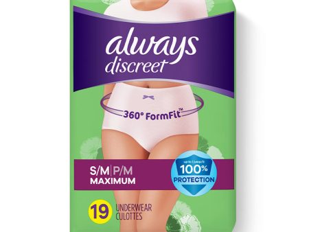 Always Discreet Maximum Protection Underwear for Women Sale