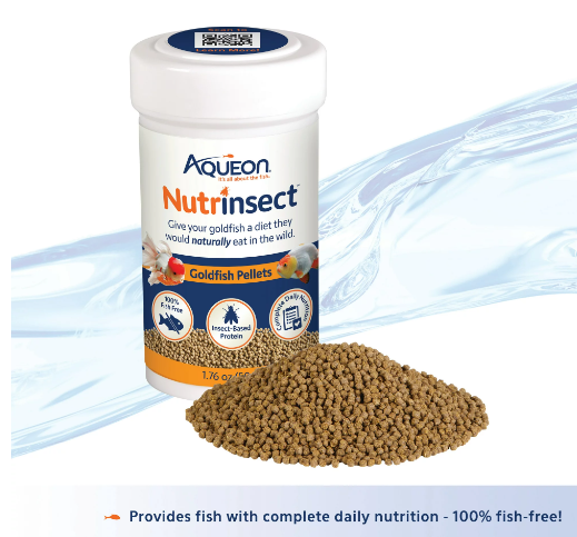 Aqueon Nutrinsect Fish-Free Fish Food Goldfish Pellets 1.76 oz For Discount