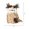 Brown Owl Christmas Tree Topper, 11.4 in, by Holiday Time For Sale