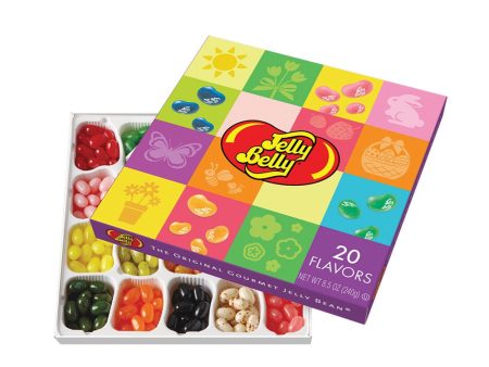 20-Flavor Spring 8.5 Oz Jelly Bean Gift Box For Cheap