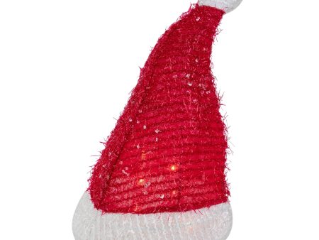 Northlight 12.25  Lighted Santa Hat Christmas Tree Topper, Clear Lights For Discount