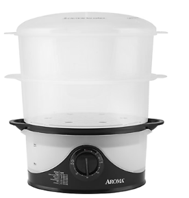 Aroma 6 Qt. 2-Tier Food Steamer - Black Cheap