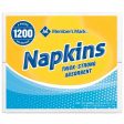 1-Ply Everyday White Napkins, 11.4  X 12.5  (4 Pk., 300 Ct. per Pack) Cheap