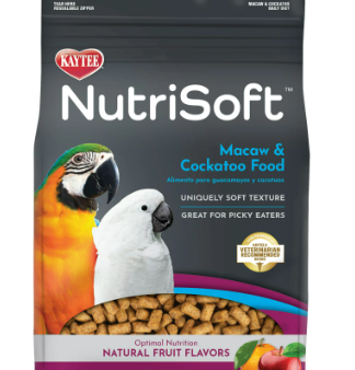 Kaytee Nutri Soft Macaw & Cockatoo Pet Bird Food, 3 lb. Supply