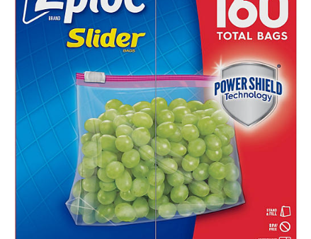 Ziploc Storage Slider Quart Bags, 160 ct. Fashion