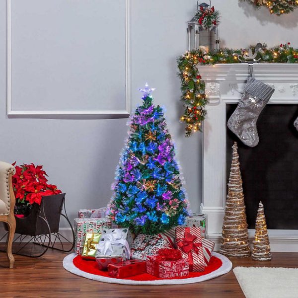 4  Color-Changing Fiber Optic Tree Online Hot Sale