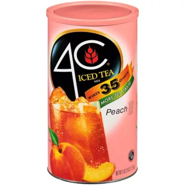 4C 35 QT Peach Iced Tea Mix (82.6 Oz.) Fashion