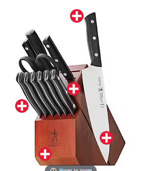 ZWILLING J.A. Henckels Dynamic 12 pc. Knife Block Set - Brown Hot on Sale