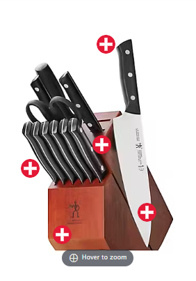 ZWILLING J.A. Henckels Dynamic 12 pc. Knife Block Set - Brown Hot on Sale