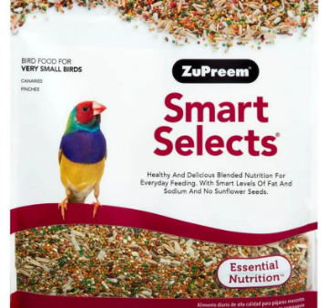 Zupreem Smart Selects Canary & Finch Food, 2-lb Bag Mixed Seeds and Pellets For Cheap