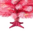 24 in Pre-Lit Pink Artificial Christmas Tree with 35 Warm White LED Lights and Stand, by Holiday Time Sale