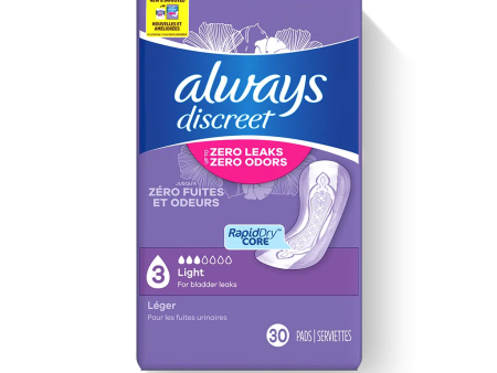 Always Discreet Light Pads, 3 Drops For Cheap