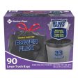 33-Gallon Power Flex Drawstring Trash Bags (90 Ct.) Supply