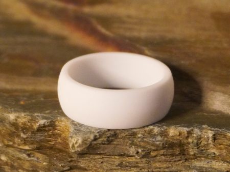 Forge and Lumber White Domed Silicone Ring on Sale